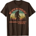 thumbnail image 1 of Believe In Yourself Sasquatch Funny Motivational Bigfoot Unisex T-Shirt for Men Women Kids Toddler,Purple Color,Size L, 1 of 5