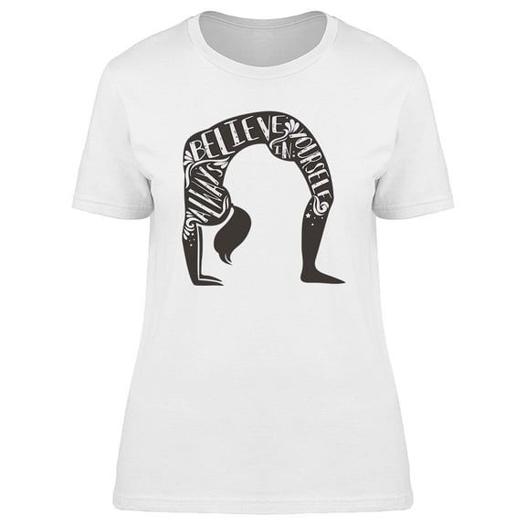 Believe In Yourself Silhouette T-Shirt Women -Image by Shutterstock, Female Large