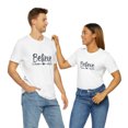 thumbnail image 1 of Believe Inspirational Quotes Bella Canva Unisex Jersey Short Sleeve Tee, 1 of 10