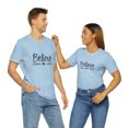 thumbnail image 1 of Believe Inspirational Quotes Bella Canva Unisex Jersey Short Sleeve Tee, 1 of 10