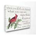 thumbnail image 1 of Believe Love Never Dies Inspirational Cardinal Bird Word Design XXL Stretched Canvas Wall Art by Daphne Polselli, 1 of 6