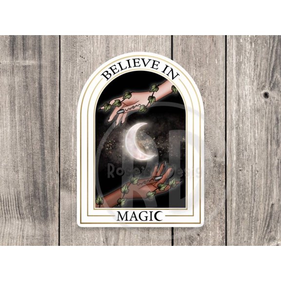 Believe Magic Witchy Goth Mystical Sticker