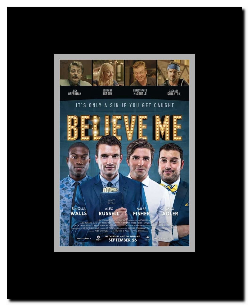 Believe Me Framed Movie Poster