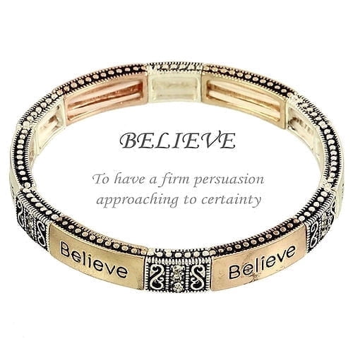 Freebird Jewelry Box Believe Message Bracelet