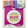 thumbnail image 1 of Believe Mini Counted Cross Stitch Kit-2.5" Round 18 Count, 1 of 2