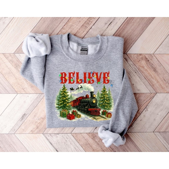 Believe North Pole Train Sweatshirt, Season Train To North Pole Sweatshirt, Season Believe Sweatshirt, Season , Season Shirt TSHIRT All Size S-5XL
