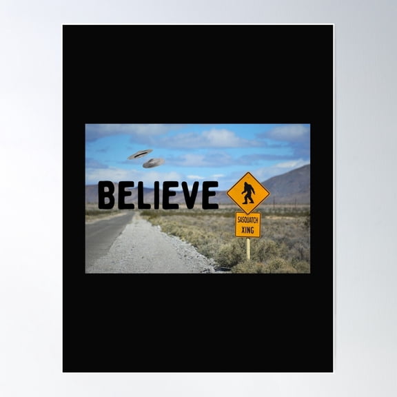 Believe Poster Wall Art, Modern Wall Decor For Living Room Bedroom, 16x24 UNFRAMED