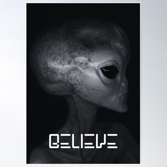 Believe Poster Wall Art, Modern Wall Decor For Living Room Bedroom, 16x24 UNFRAMED