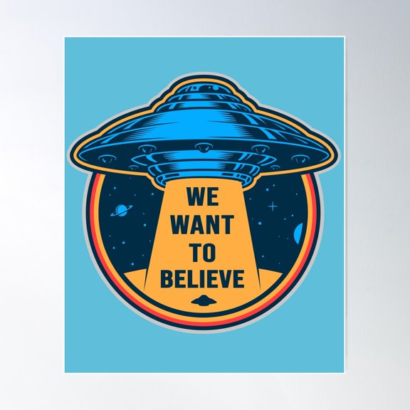 Believe Poster Wall Art, Modern Wall Decor For Living Room Bedroom, 8x12 UNFRAMED