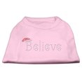 thumbnail image 1 of Believe Rhinestone Shirts Light Pink XXL (18), 1 of 11