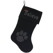 Christmas Stocking Rhinestone, "Believe"