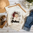 thumbnail image 1 of Believe Santa Buffalo Plaid T‑Shirt, Retro Christmas Tee, 1 of 6