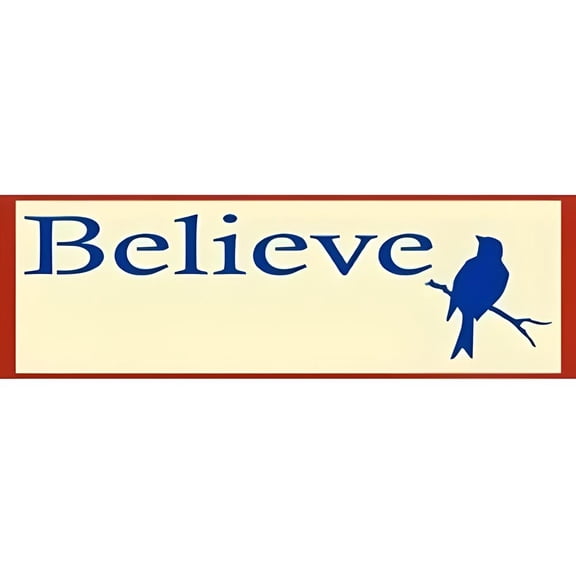 Believe Sign Stencil - Reusable Laser Cut Mylar Template for Painting Home Decor Crafts Signs Home Inspiration Holiday - The Artful Stencil