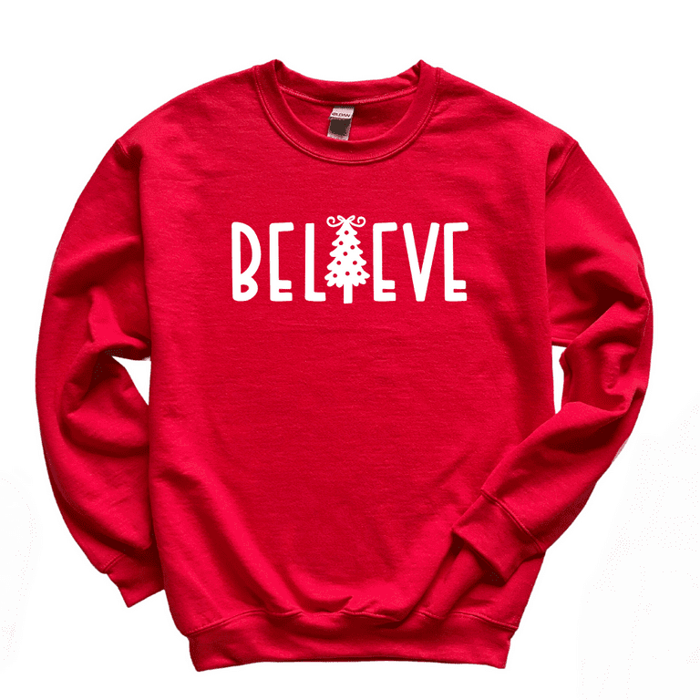 Believe shop christmas sweater