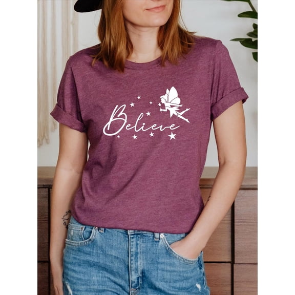 Believe Tinkerbell Shirt, Tinkerbell Shirt, Tinkerbell T shirt, Believe Shirt, Shirt, Vacation Shirt, Family Group Shirt Tshirt All Size S-5XL
