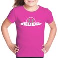 thumbnail image 1 of Believe UFO - Girl's Word Art T-Shirt, 1 of 2