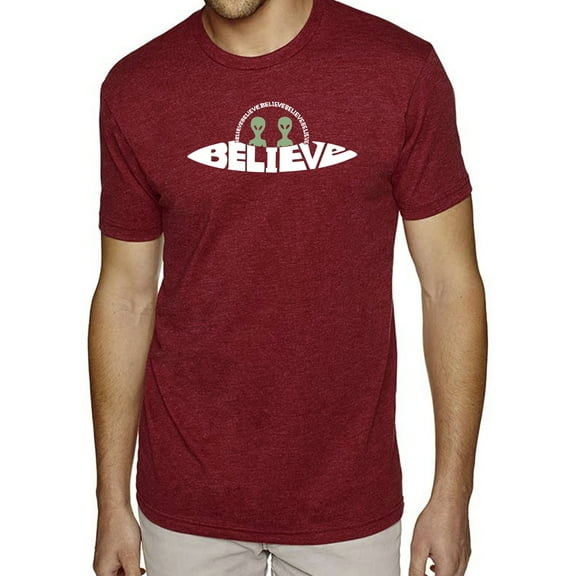 Believe UFO - Men's Premium Blend Word Art T-Shirt