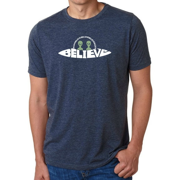 Believe UFO - Men's Premium Blend Word Art T-Shirt