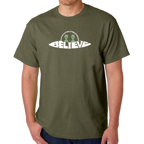 Believe UFO - Men's Word Art T-Shirt