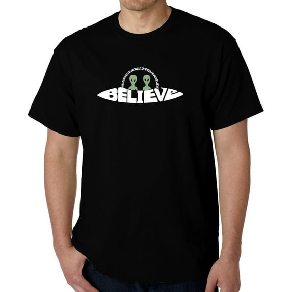 Believe UFO - Men's Word Art T-Shirt