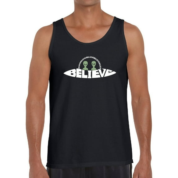 Believe UFO - Men's Word Art Tank Top