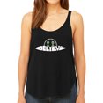 thumbnail image 1 of Believe UFO - Women's Premium Word Art Flowy Tank Top, 1 of 2