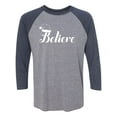 thumbnail image 1 of Believe Unisex 3/4 Sleeve Baseball Raglan Tee, 1 of 2