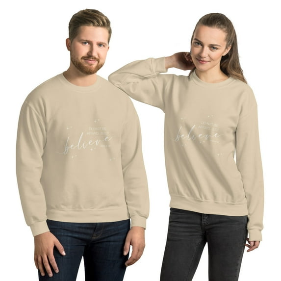 Believe - Unisex Sweatshirt (Sand, L)