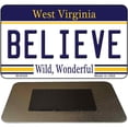 thumbnail image 1 of Believe West Virginia State License Plate Tag Magnet M-6528 3.5" x 2" Magnet (M), 1 of 1