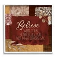 thumbnail image 1 of Believe What Your Heart Tells You Collage Inspirational Graphic Art White Framed Art Print Wall Art, 1 of 7