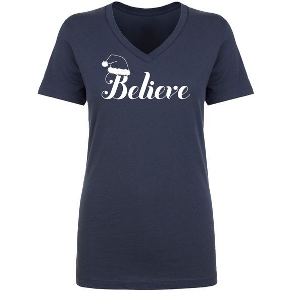 Believe Womens V-Neck T-Shirt