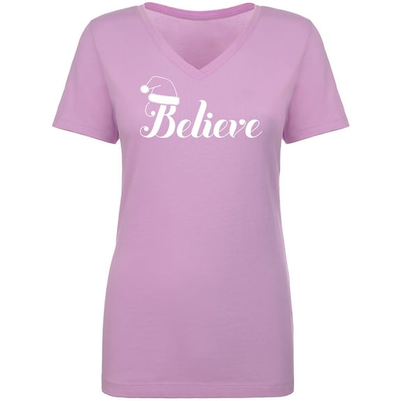 Believe Womens V-Neck T-Shirt
