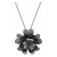 thumbnail image 1 of Believe by Brilliance 1/3 Carat T.W. Diamond Sterling Silver Fashion Flower Pendant, 1 of 1