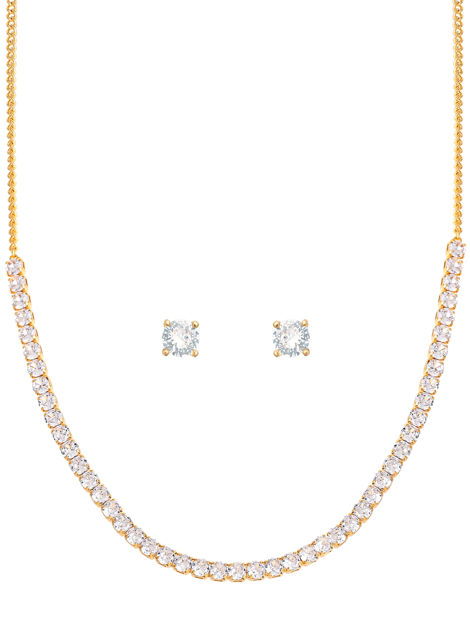 Two Layer Solitare Diamond Necklace Set By Asp Fashion Jewellery – 𝗔𝘀𝗽  𝗙𝗮𝘀𝗵𝗶𝗼𝗻 𝗝𝗲𝘄𝗲𝗹𝗹𝗲𝗿𝘆