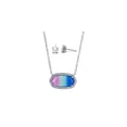 thumbnail image 1 of Believe by Brilliance Adult Fine Silver Plated Genuine Crystal Pendant and Earring Set, 1 of 4