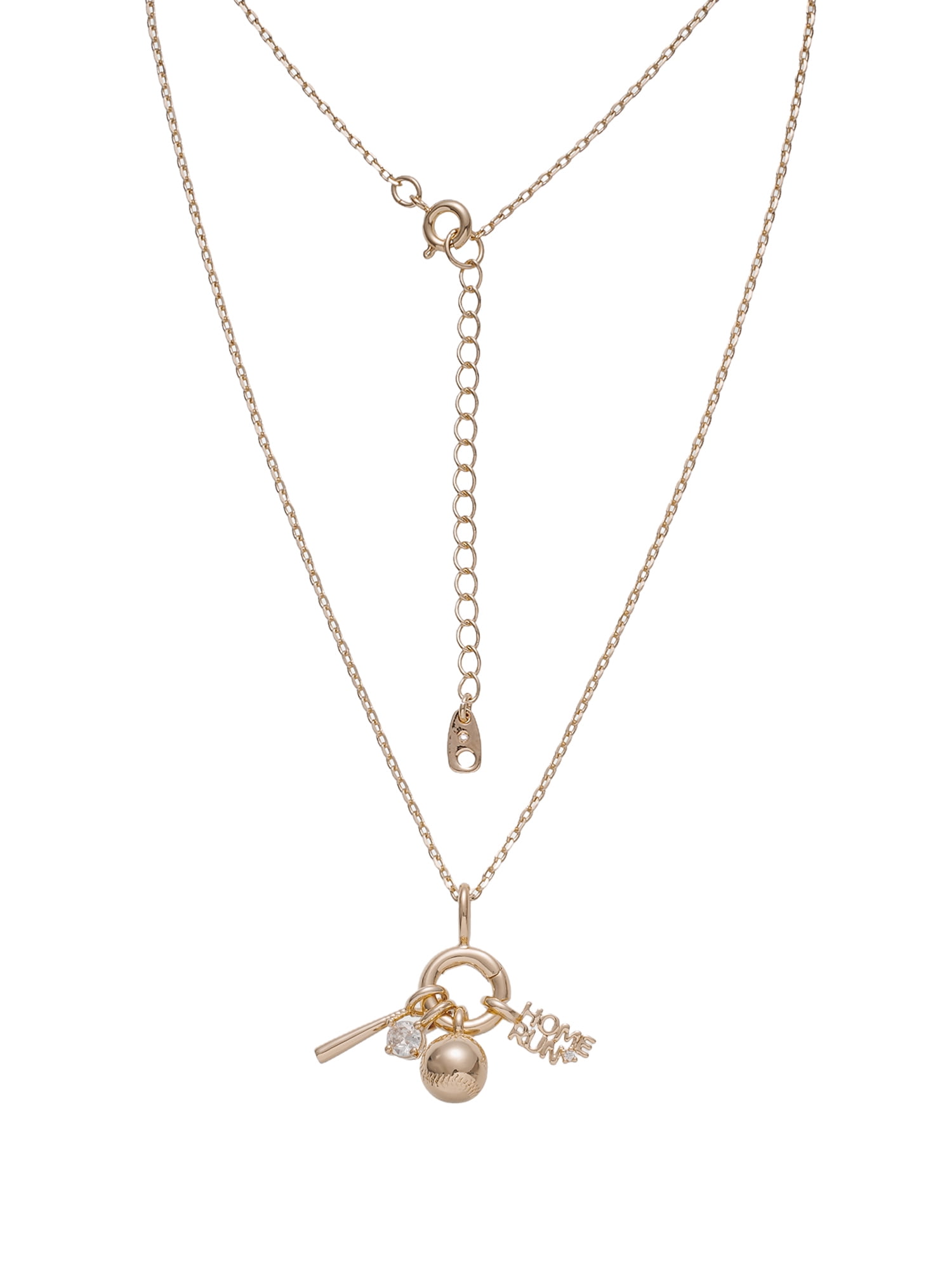 アクセサリー MILINBABY Believe by Brilliance Baseball Removable Charms Necklace in 14KT