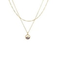 thumbnail image 1 of Believe by Brilliance Crystal and Cubic Zirconia Round Shaker Necklaces in 14KT Gold Flash Plated, 1 of 7