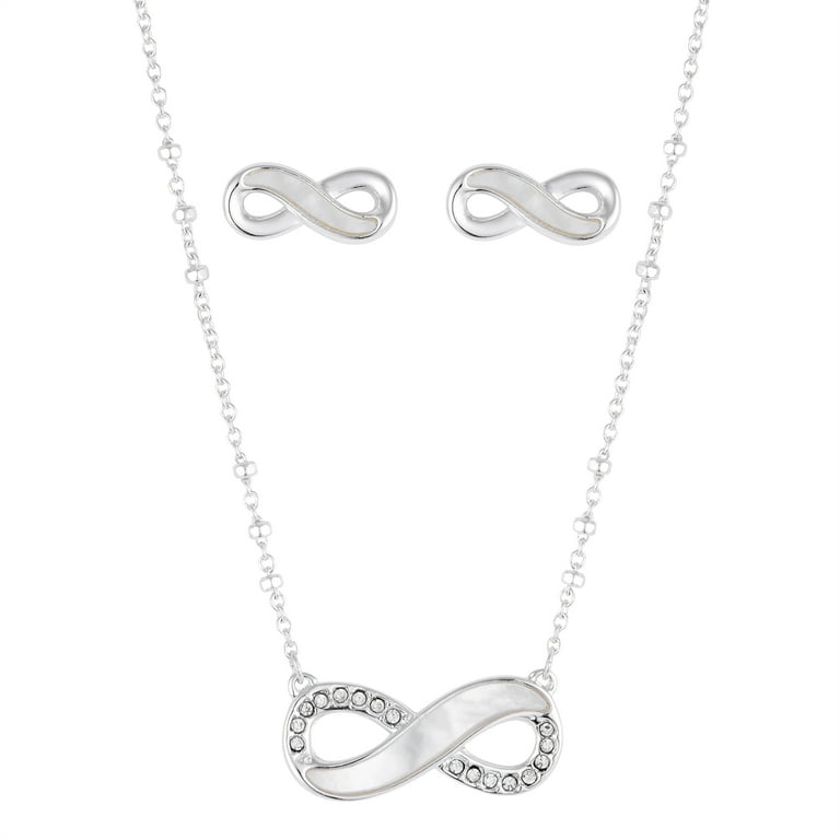 Genuine crystal 18 deals pendant and earring set