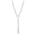 thumbnail image 1 of Believe by Brilliance Fine Silver Plated Cubic Zirconia Y Drop Necklace, 18" +2", 1 of 3