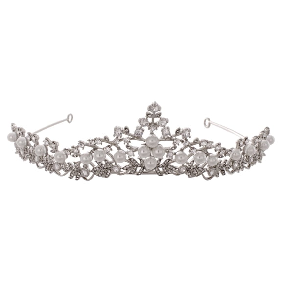 Believe by Brilliance Metal Circlet Open Crowns, Silver