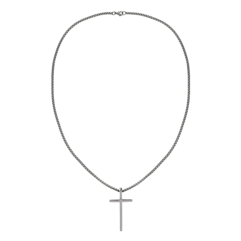Believe by Brilliance Men's Adult Male Stainless Steel Cross