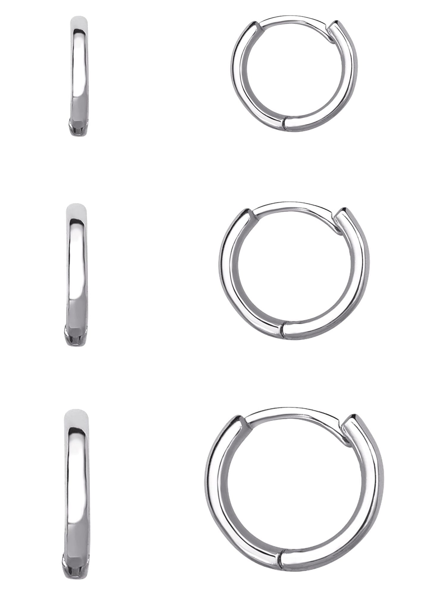 Believe by Brilliance Set of Three Fine Silver Plated Graduated