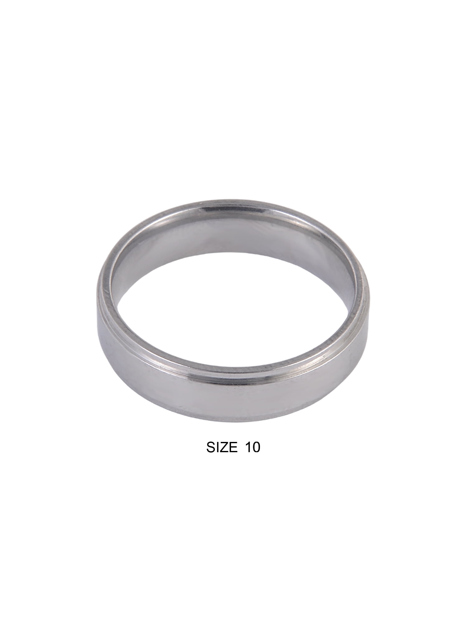 Believe by Brilliance Stainless Steel Polished Ring - Size 10