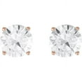 thumbnail image 1 of Believe by Brilliance Sterling Silver Plated with 14kt Gold Flash Plating Simulated Diamond Round Earring and Pendant 2-Piece Set, 1 of 3