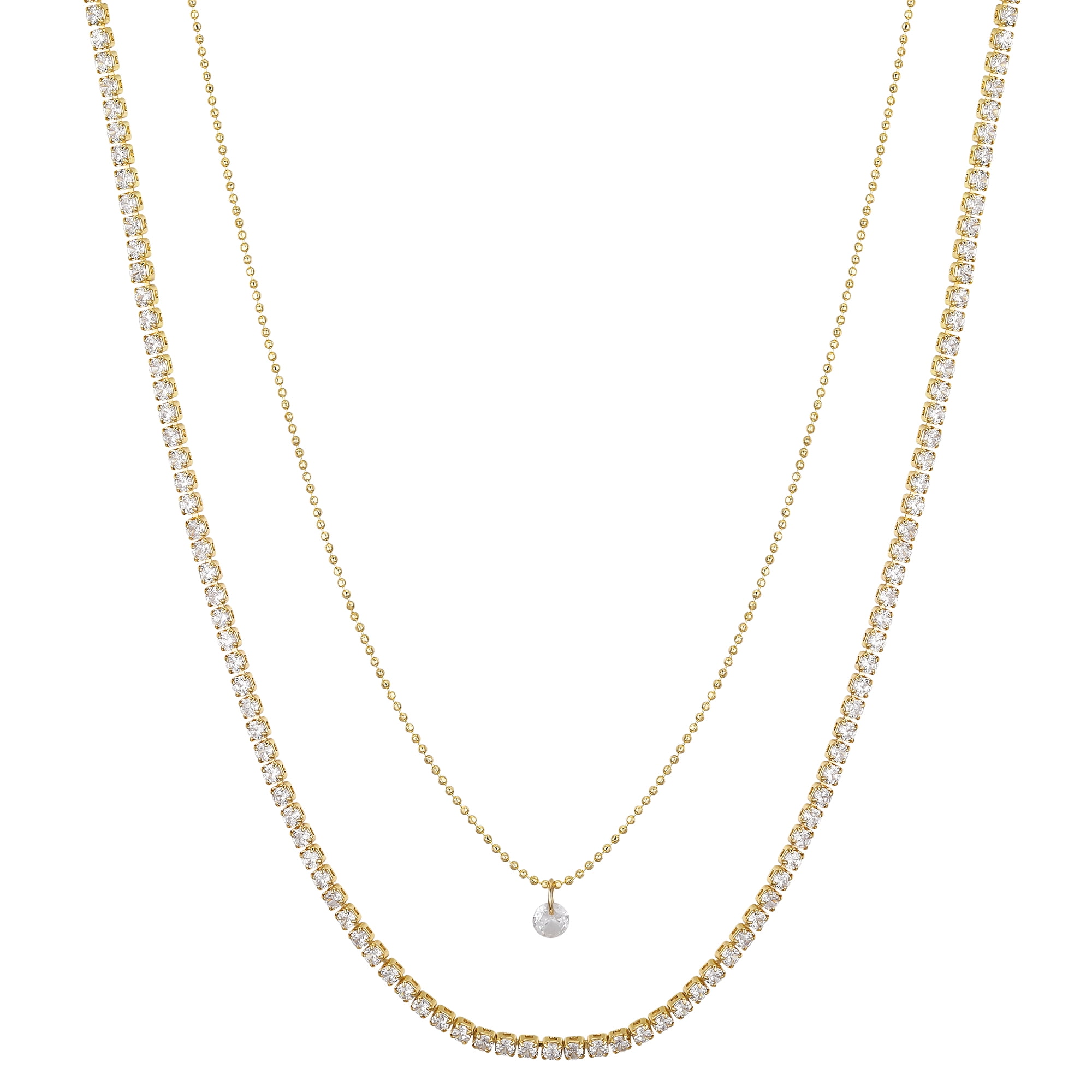 minami jewelry O-020 silver(見た目はgoldです) Believe by Brilliance Women's 14Kt Gold Flash Plated Cubic
