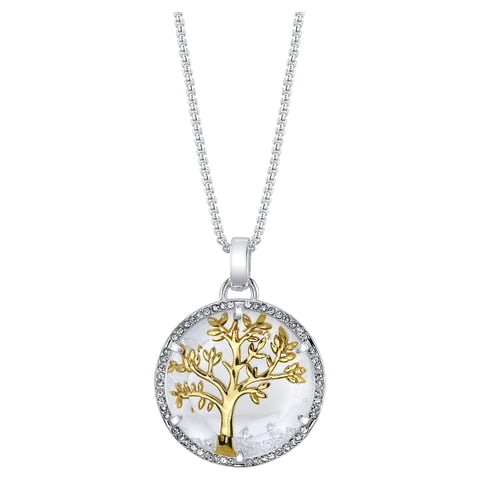 Women's 14Kt Gold Flash Plated Cubic Zirconia "Family is Everything" Pendant Necklace, 18+2" Extender