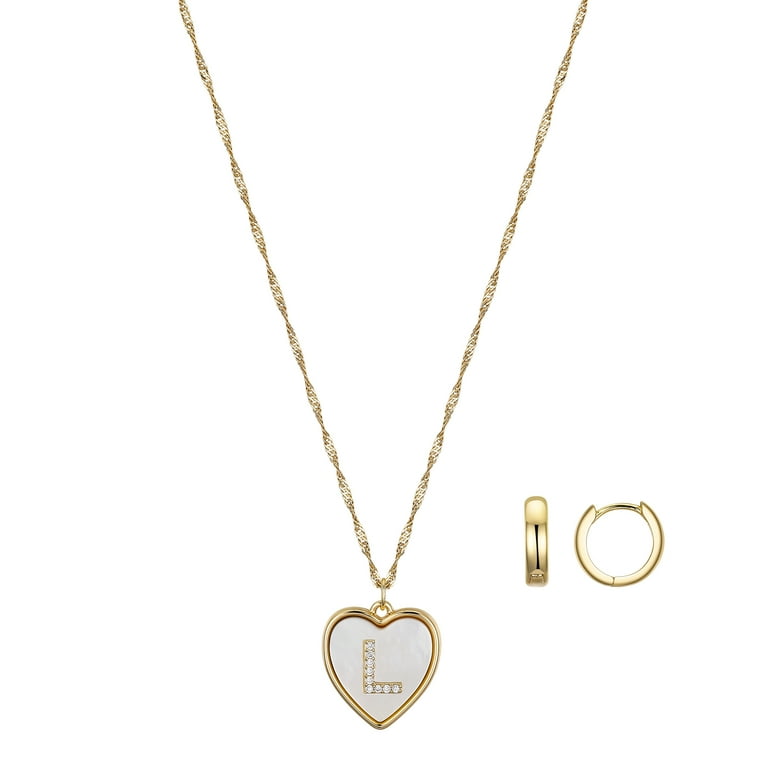 Stainless Steel Gold IP-Plated Mother of Pearl Heart and Pearl Bracelet Stainless Steel Gold IP-Plated Mother of Pearl Heart and Pearl Bracelet