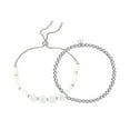 thumbnail image 1 of Believe by Brilliance Women's Mother of Pearl 'Mama' Bolo and Beaded Stretch Bracelet Set, 1 of 3