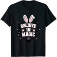 Believe in Magic Rabbit Lover Gifts Nurse Halloween Shirt For Nurses Rn