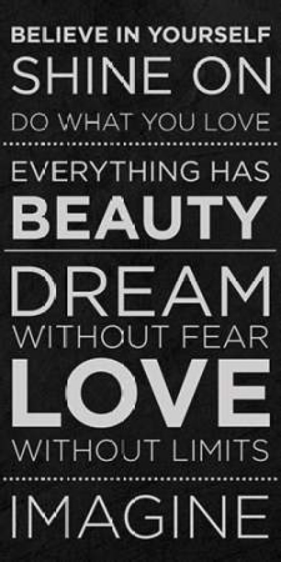 Believe in Yourself Canvas Art - SD Graphics Studio (10 x 20)